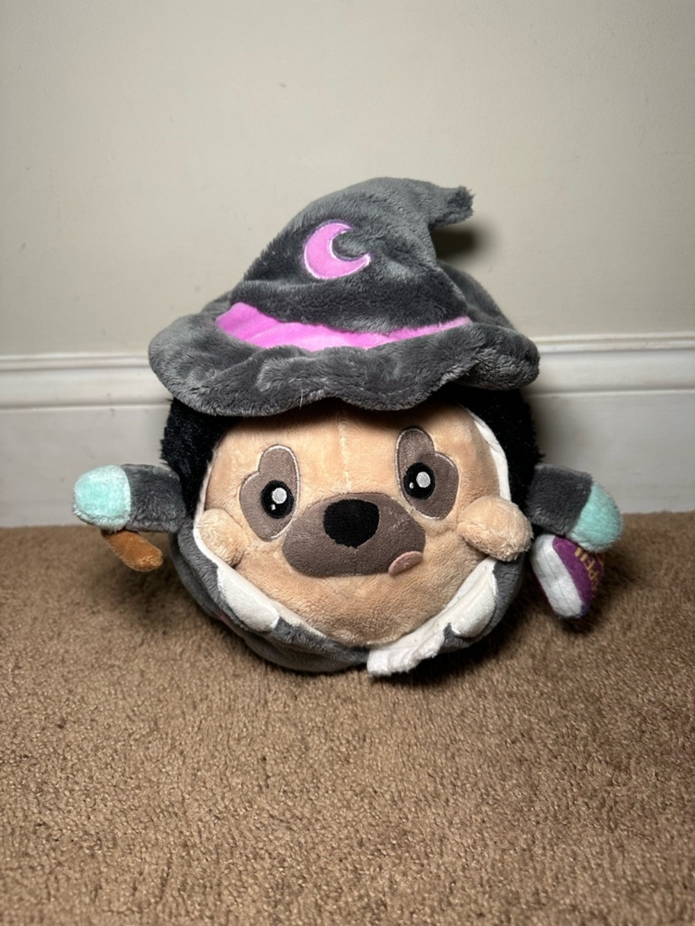 Squishable Undercover Pug Dog Witch Costume Plush Halloween Stuffed Toy Spell